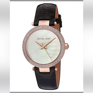 EUC Michael Kors Mini Parker Mother of Pearl watch